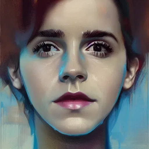 Prompt: emma watson by Hebru Brantley by Richard Schmid by Jeremy Lipking by moebius by atey ghailan