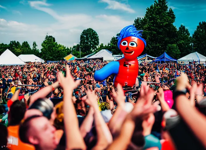 Image similar to photo still of whacky waving inflatable tube man vans warped tour 2 0 1 8!!!!!!!! at age 3 6 years old 3 6 years of age!!!!!!!! getting lit in the pit, 8 k, 8 5 mm f 1. 8, studio lighting, rim light, right side key light