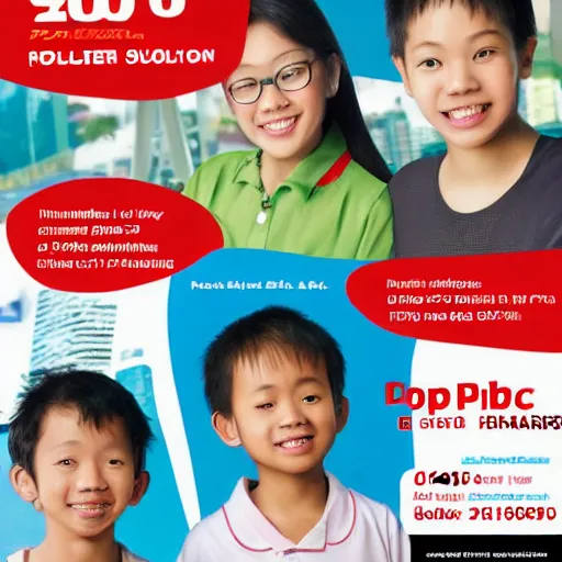 Prompt: a 2 0 0 0 s singapore public education poster