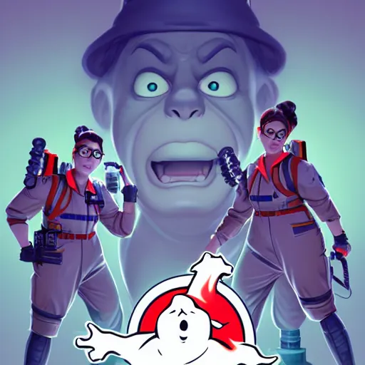 Image similar to face icon stylized minimalist ghostbusters, loftis, cory behance hd by jesper ejsing, by rhads, makoto shinkai and lois van baarle, ilya kuvshinov, rossdraws global illumination