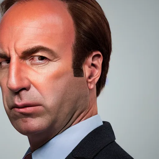 Image similar to super high quality saul goodman, realistic photorealistic high-resolution saul Goodman, very saul goodman, high def, saul, saul Goodman, better call saul, better call saul Goodman, 8k, 4k, professional, depth of field, sigma art 85mm f1.4, large sensor dslr, professional photo, saul goodman, very very saul goodman