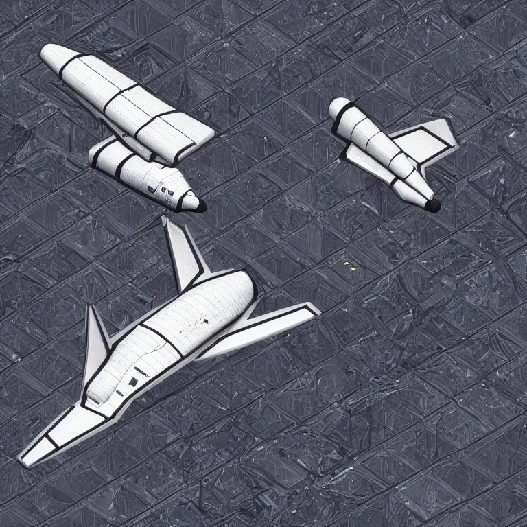 Image similar to “space shuttle turned into an MC Escher Rubik’s cube, high-def 3D render, 4k hD, scifi concept art, confusing perspective”