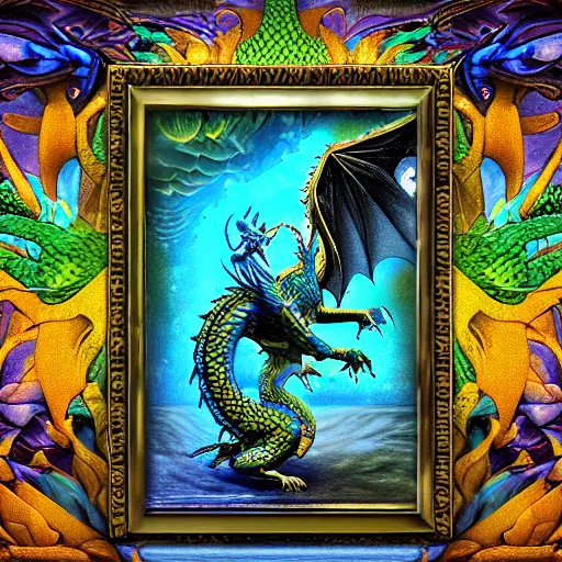 surrealism dragon goddess fuji digitalart pixelart | Stable Diffusion ...