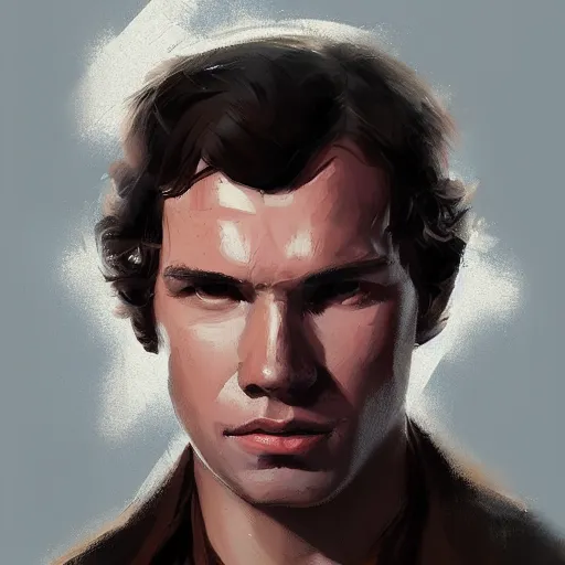 Prompt: portrait of a man by greg rutkowski, the father of han solo, star wars expanded universe, he is about 3 0 years old, highly detailed portrait, digital painting, artstation, concept art, smooth, sharp foccus ilustration, artstation hq