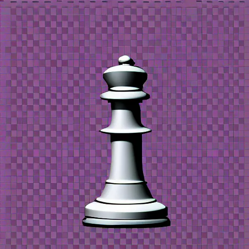 Prompt: a polygon mesh PNG of a chess piece