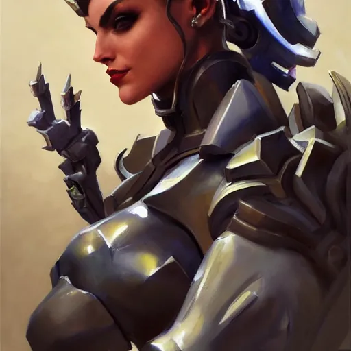 Image similar to greg manchess portrait painting of armored punisher ivy as overwatch character, medium shot, asymmetrical, profile picture, organic painting, sunny day, matte painting, bold shapes, hard edges, street art, trending on artstation, by huang guangjian and gil elvgren and sachin teng