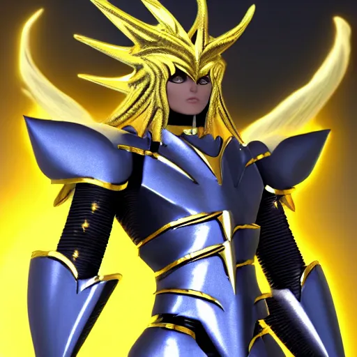 Prompt: full shot portrait of angry darkness Saint Seiya knight at moonlight, wearing golden and silver Cat armor, inspired by Tim Burton, Masami Kurumada, detailed, unreal engine 4k volumetric light, fog,