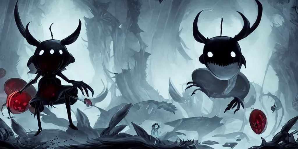 cover art for hollow knight. Corrupted. High detail., Stable Diffusion