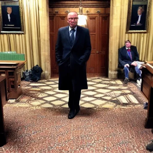 Image similar to Walter white inside the House of Commons