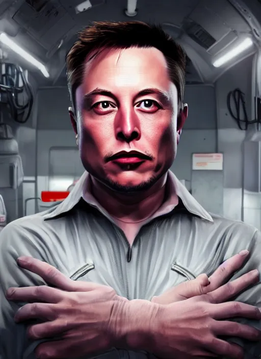 Prompt: highly detailed portrait elon musk gta 5 art, unreal engine, fantasy art by stephen bliss, global illumination, radiant light