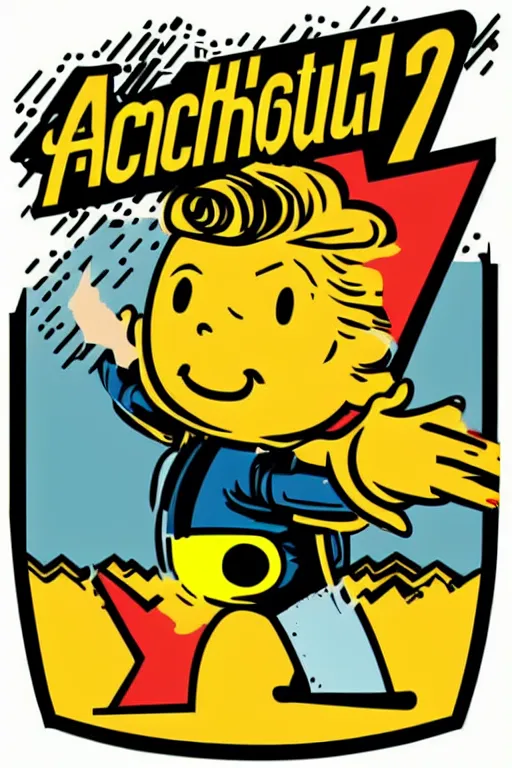 Image similar to fallout 7 6 retro futurist illustration art by butcher billy, sticker, colorful, illustration, highly detailed, simple, smooth and clean vector curves, no jagged lines, vector art, smooth andy warhol style