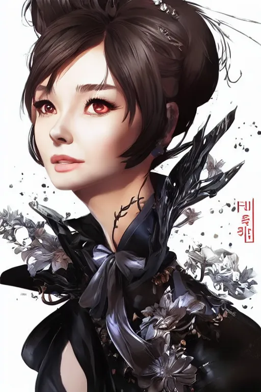 Prompt: Audrey Hepburn in a blade and soul spinoff artbook rendered by the artist Hyung tae Kim, Jiyun Chae, Lê Long, Joe Madureira, trending on Artstation by Hyung tae Kim, artbook, Stanley Artgerm Lau, WLOP, Rossdraws , James Gurney