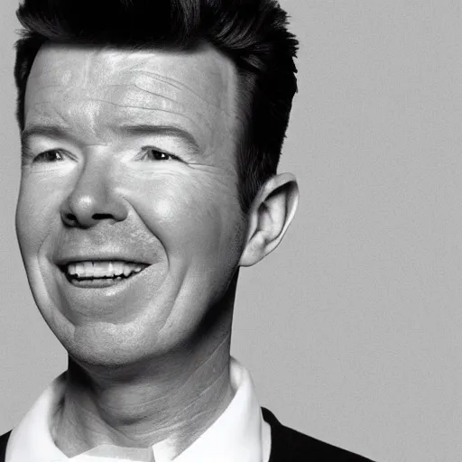 Rick Astley Portrait meme Rickroll Original Oil Black Velvet 18x24 Ba07z