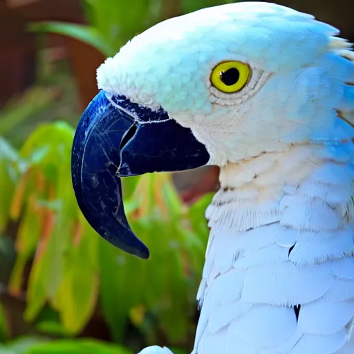 Image similar to albino rainbow hyacinth macaw