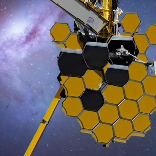 Prompt: photo taken for the James Webb space telescope