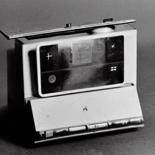 Image similar to a photo of an iPod manufactured in the 1940s, 1945