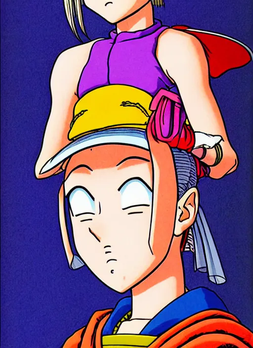 Image similar to a portrait of a pretty young lady by akira toriyama