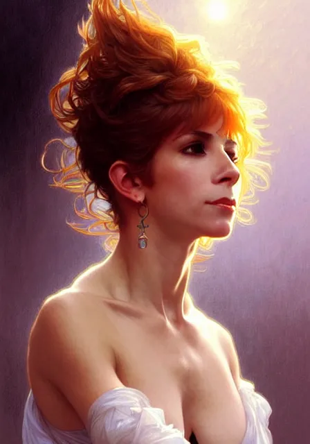 Image similar to french singer mylene farmer, intricate, elegant, highly detailed, digital painting, artstation, concept art, smooth, sharp focus, illustration, art by artgerm and greg rutkowski and alphonse mucha and william - adolphe bouguereau