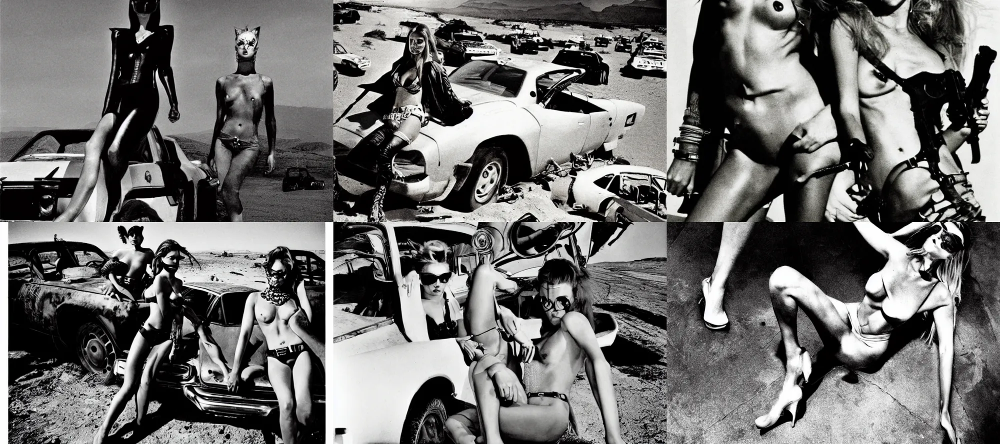 Prompt: madmax by helmut newton