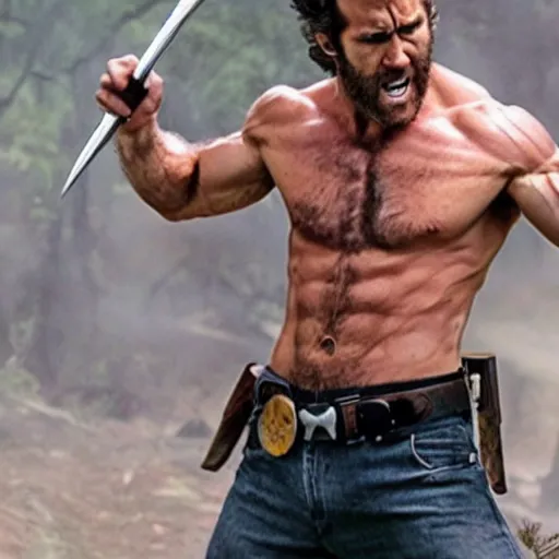 Prompt: Ryan Reynolds as wolverine