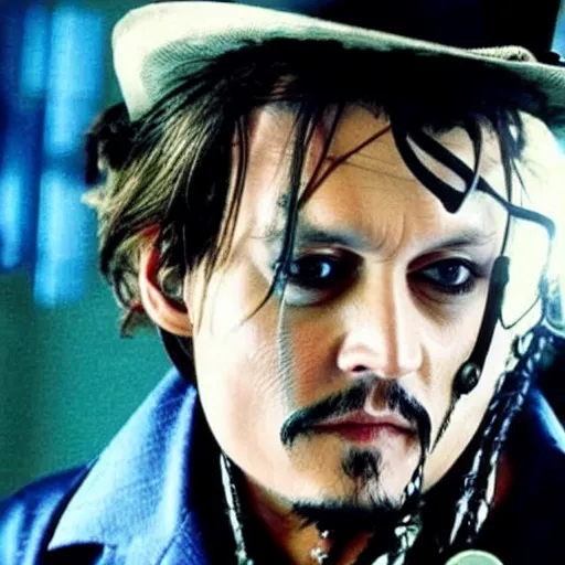 Image similar to johnny depp as doctor who