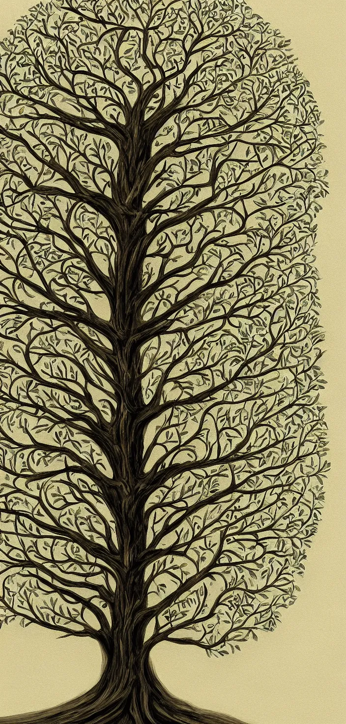 Prompt: detailed painting of the tree of life, tree full of life, realism, idealised, detailed digital art, elegant and refined, epic tree, representative realism