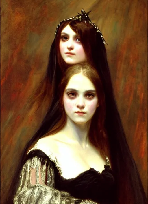 Prompt: gothic princess portrait. by william henry hunt *, highly detailded