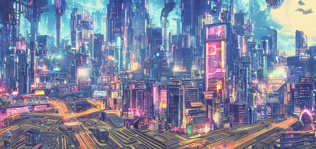 Image similar to Retro Futuristic City