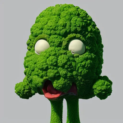 Image similar to [ [ [ anthropomorphic broccoli ] ] ]!! has an elizabeth olsen face, trending on zbrush, unreal engine 5, cgsociety contest winner, intricate, detailed, 4 k quality, concept art