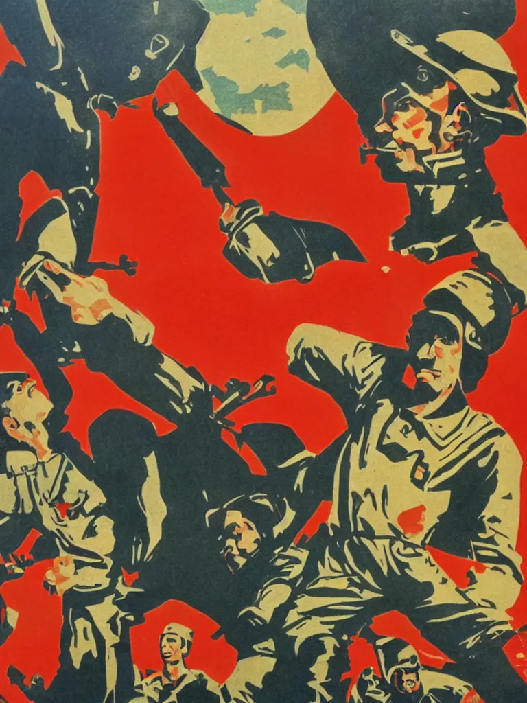 Prompt: soviet era propaganda posters