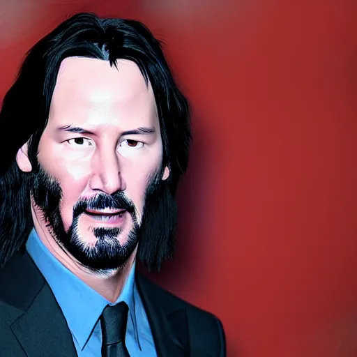 Image similar to Keanu reeves in the pixar film