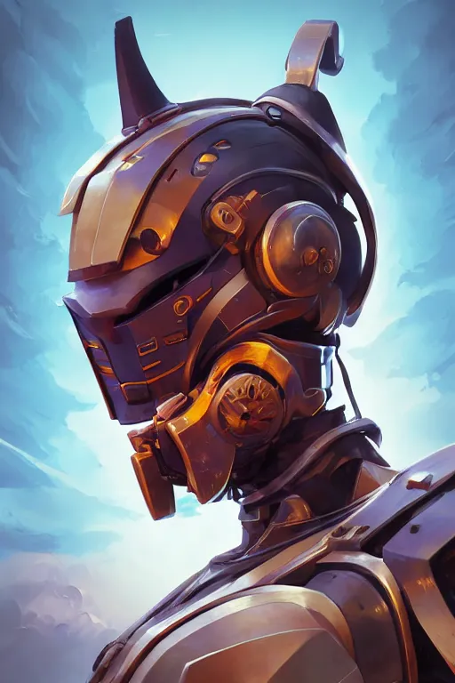 Image similar to epic mask helmet robot ninja portrait stylized as fornite style game design fanart by concept artist gervasio canda, behance hd by jesper ejsing, by rhads, makoto shinkai and lois van baarle, ilya kuvshinov, rossdraws global illumination radiating a glowing aura global illumination ray tracing hdr render in unreal engine 5