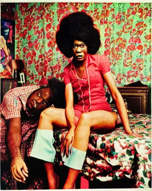 Prompt: Eccentrics of Harlem, c1970, photography by Annie Liebowitz and David LaChapelle