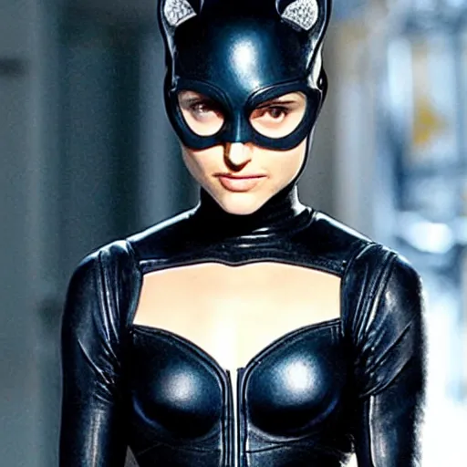 Image similar to Natalie Portman as Catwoman