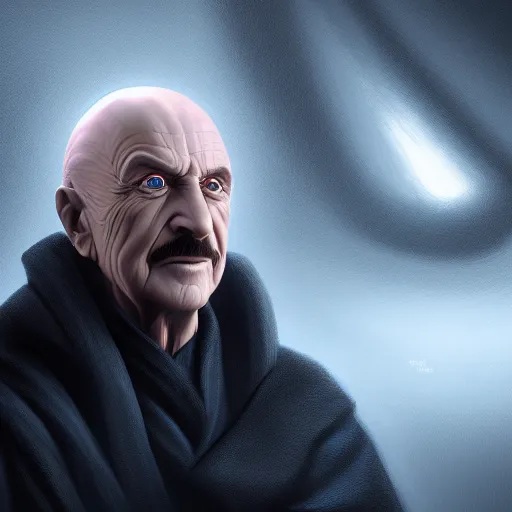 Prompt: Dr. Phil is Emperor Palpatine, hyperdetailed, artstation, cgsociety, 8k