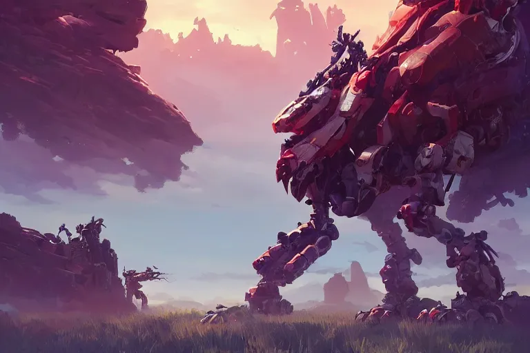 Image similar to watcher machine mecha animal beast robot of horizon forbidden west horizon zero dawn bioluminiscence, behance hd by jesper ejsing, by rhads, makoto shinkai and lois van baarle, ilya kuvshinov, rossdraws global illumination