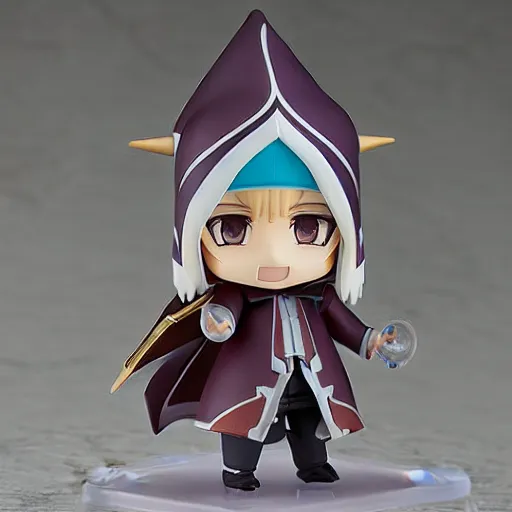 Image similar to wizard, nendoroid, figurine, detailed product photo