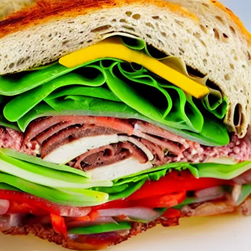 Image similar to mouth watering italian sandwich