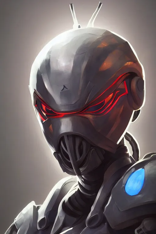 Image similar to epic mask helmet robot ninja portrait stylized as fornite style game design fanart by concept artist gervasio canda, behance hd by jesper ejsing, by rhads, makoto shinkai and lois van baarle, ilya kuvshinov, rossdraws global illumination radiating a glowing aura global illumination ray tracing hdr render in unreal engine 5