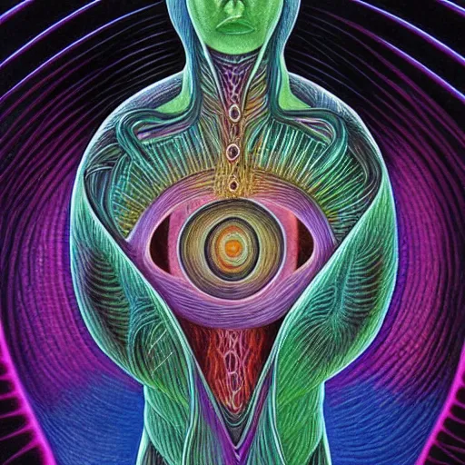 Image similar to Tool Album Art, Alex Grey