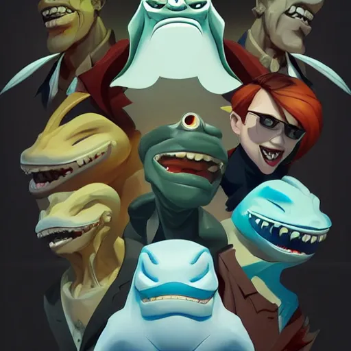 Image similar to face icon stylized minimalist street sharks, loftis, cory behance hd by jesper ejsing, by rhads, makoto shinkai and lois van baarle, ilya kuvshinov, rossdraws global illumination