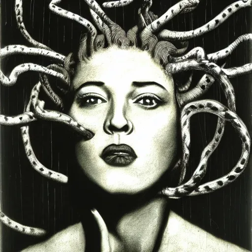 Prompt: medusa by david lynch