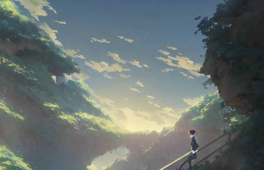 Image similar to makoto shinkai concept art of the spork polyp dimension, key visual, ambient lighting, highly detailed, digital painting, artstation, concept art, sharp focus, by makoto shinkai and akihiko yoshida and hidari and wlop and greg rutkowski