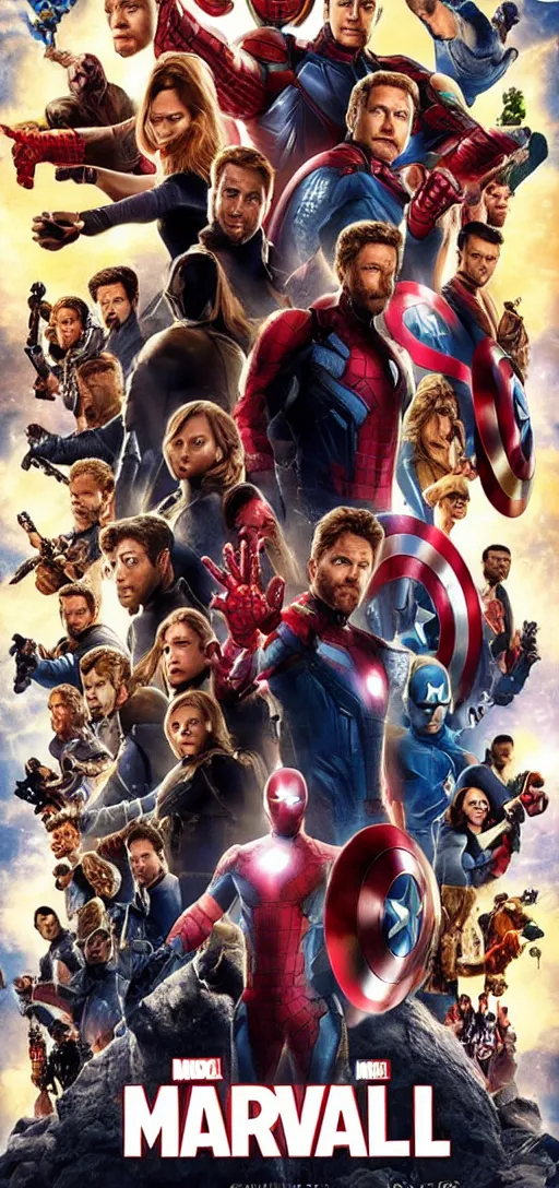 Prompt: marvel movie poster