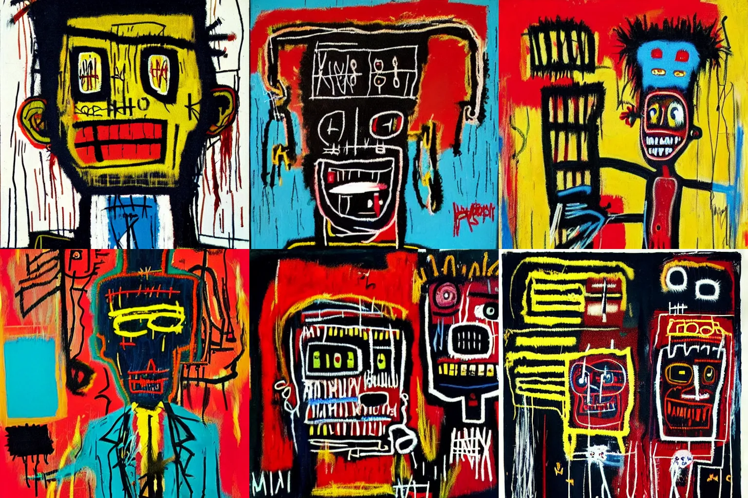 Prompt: voodoo by jean-michel basquiat,