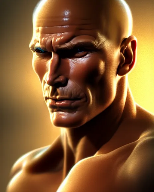 Prompt: portrait of doc savage, fantasy character portrait, ultra realistic, concept art, intricate details, highly detailed by soft light, volumetric light, misty, james bama