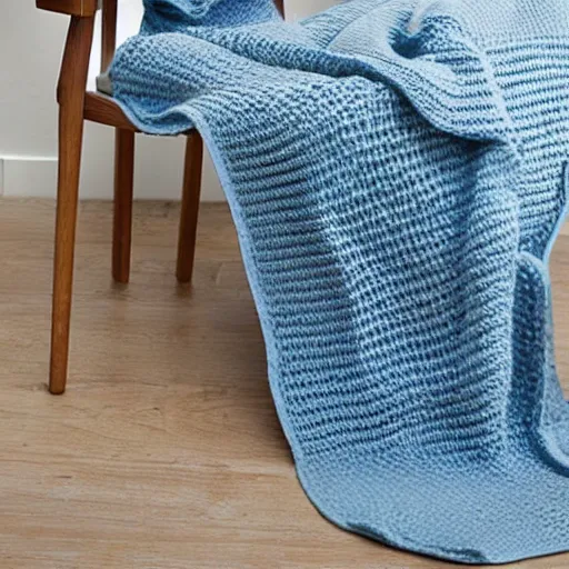 Prompt: knitted blanket