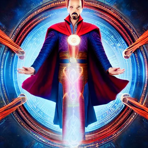 Image similar to snoop dogg as doctor strange, marvel cinematic universe, mcu, 8 k, raw, unedited, symmetrical balance, in - frame,