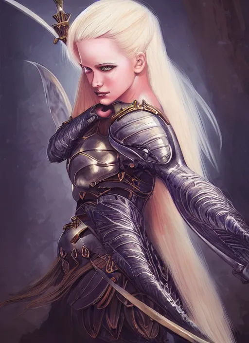 Image similar to blonde combat fairy venizian era, dark fantasy, extremely detailed, sharp focus, portrait, smooth, digital illustration, by rossdraws, frank franzzeta