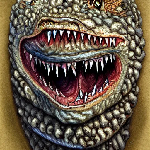 Image similar to unusual lavkraft monster, highly detailed, digital painting